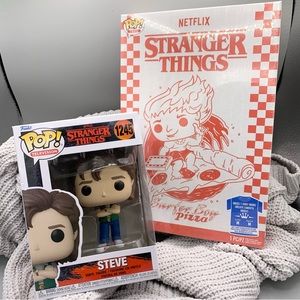 stranger things steve funko pop & shirt